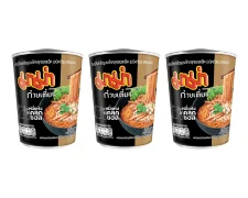 มาม่าคัพเส้นหมี่แห้งไก่คลุกซอส แพค 3 ถ้วย