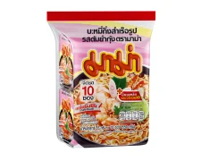 มาม่าบะหมี่รสต้มยำกุ้ง แพค 10 ซอง