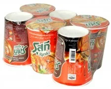 รุสกีบะหมี่คัพรสต้มยำกุ้งน้ำข้น 6 ถ้วย